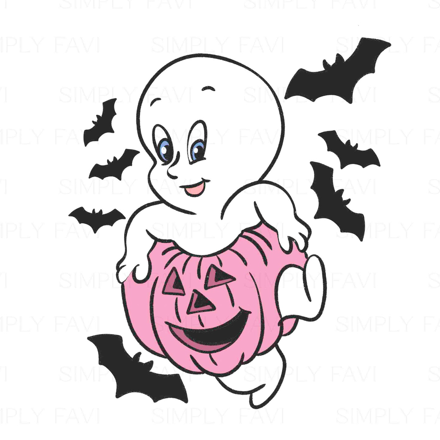 Friendliest Ghostie Revamp (7 Seamless, 4 PNGs, 1 Cup File)