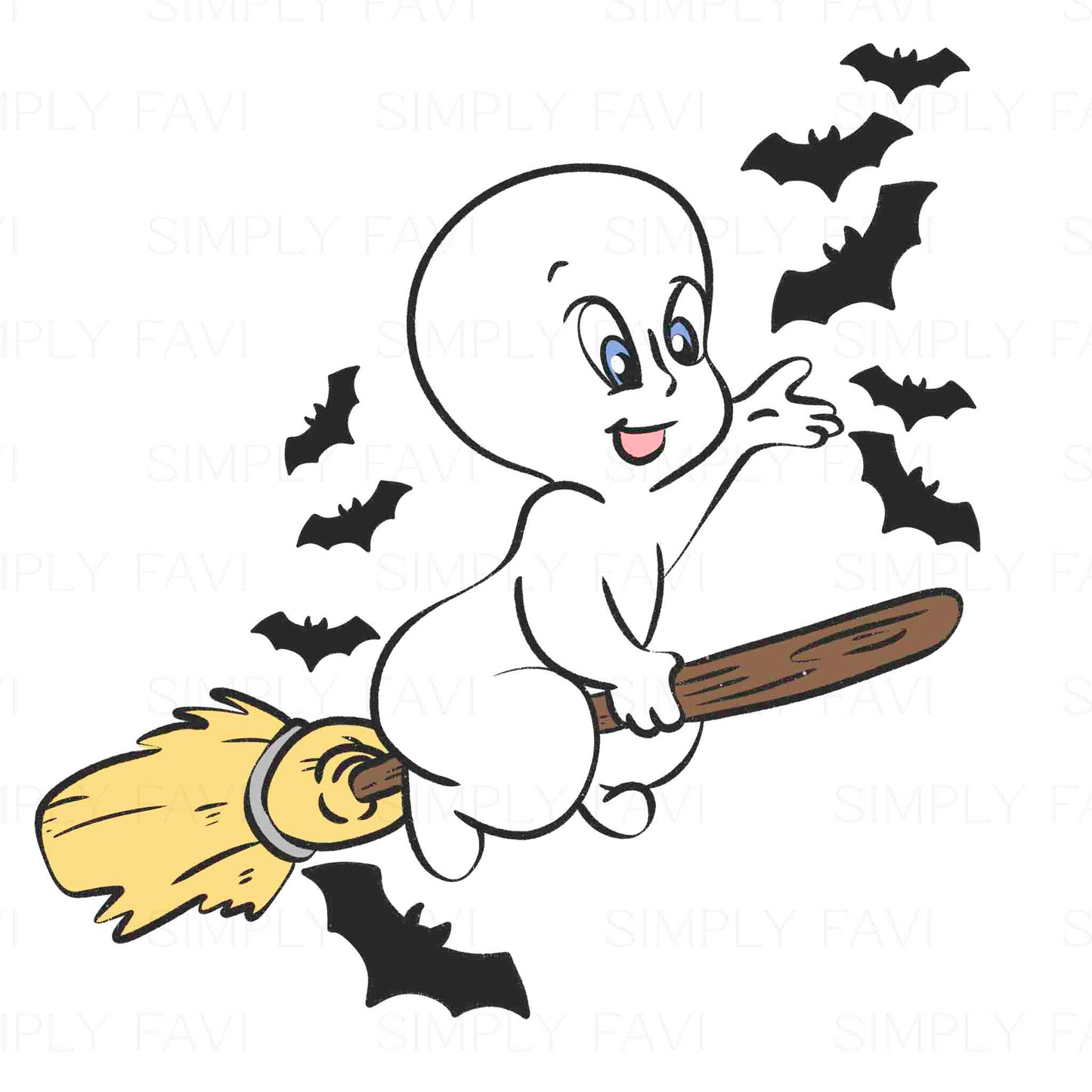 Friendliest Ghostie Revamp (7 Seamless, 4 PNGs, 1 Cup File)