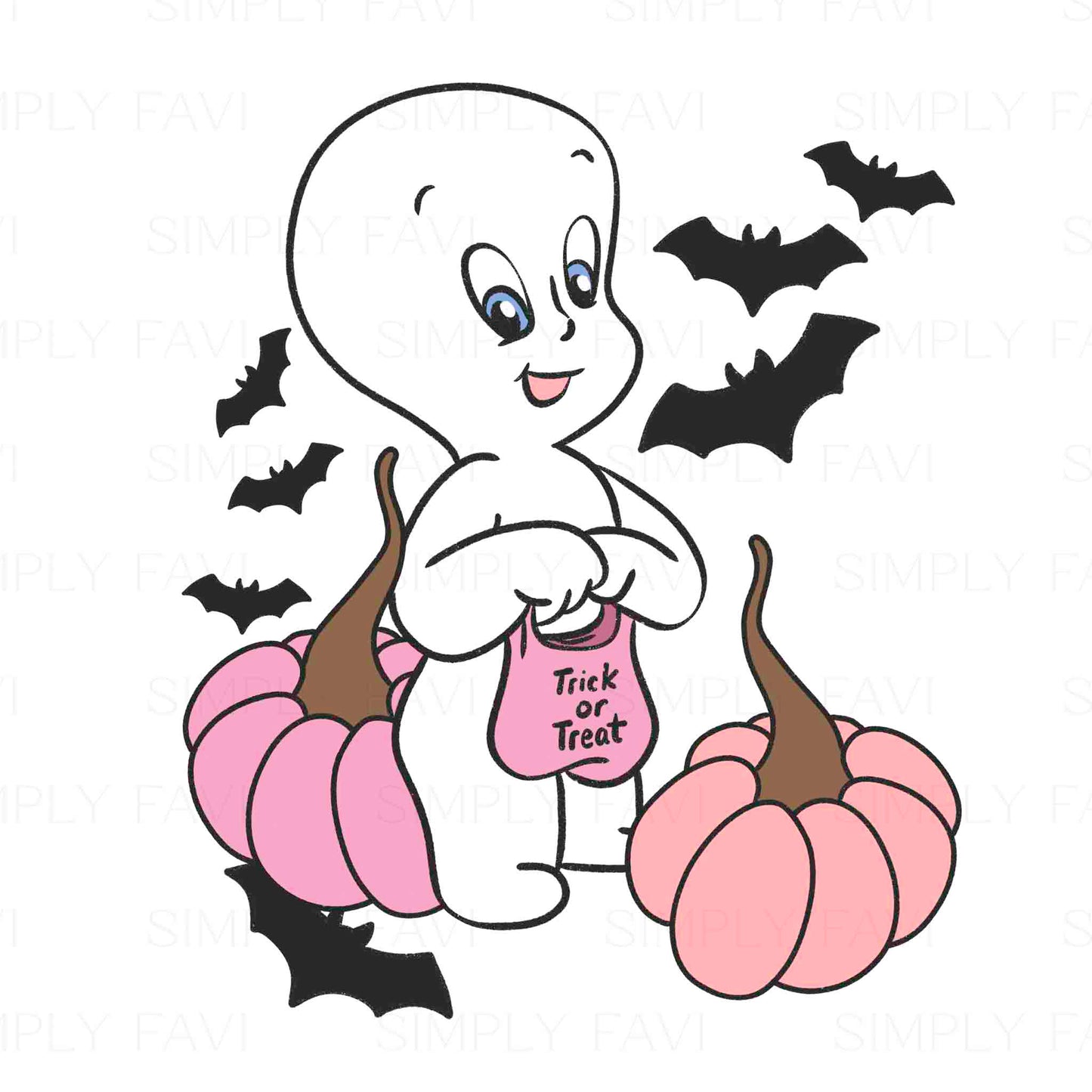 Friendliest Ghostie Revamp (7 Seamless, 4 PNGs, 1 Cup File)