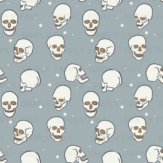 Skeletons Grey Blue