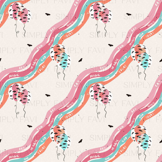 Halloween Bat Balloons Pink