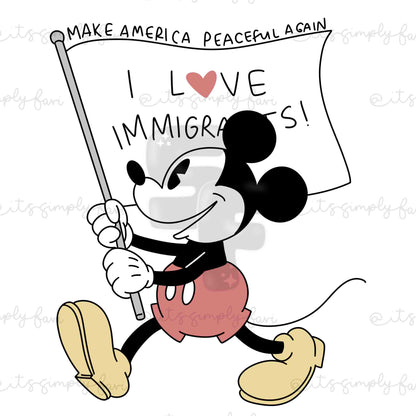 I Love Immigrants (FREE DOWNLOAD WITH ANY PURCHASE NO CODE NEEDED)