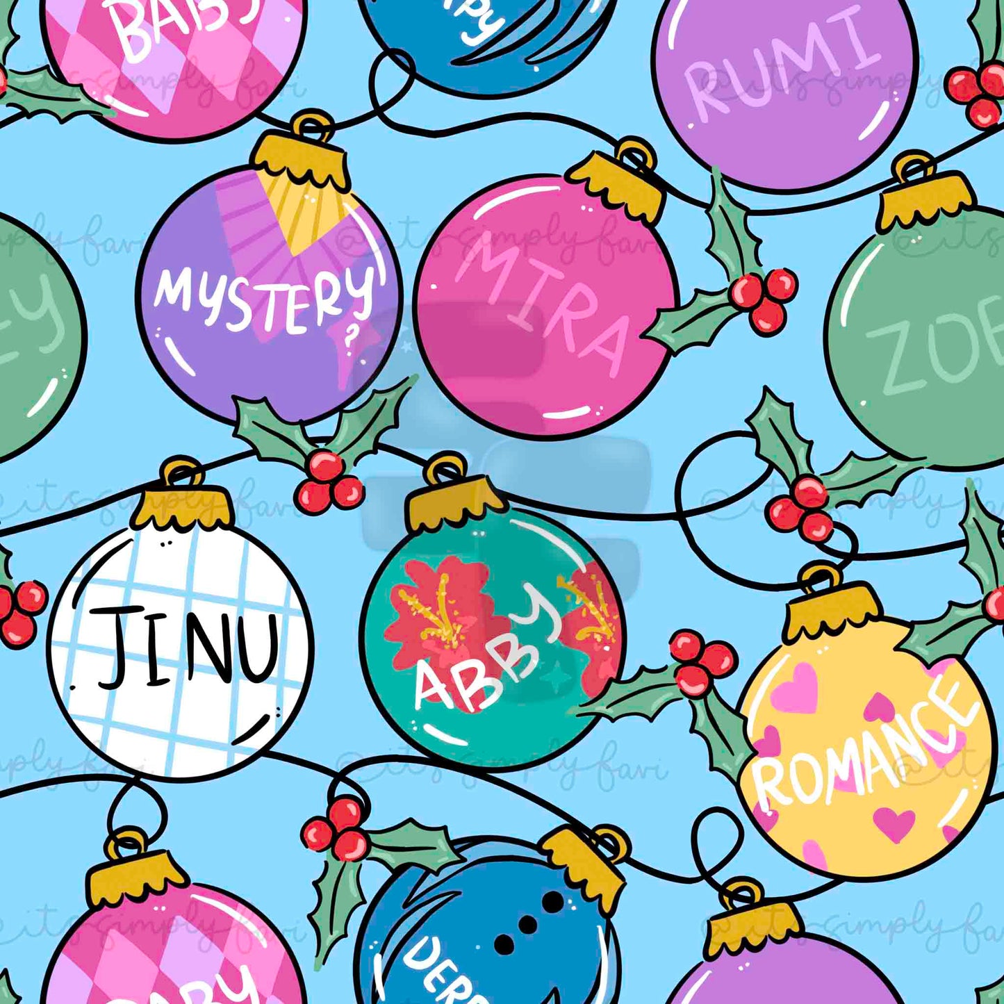 Hunting Girlies Ornaments (bundle)