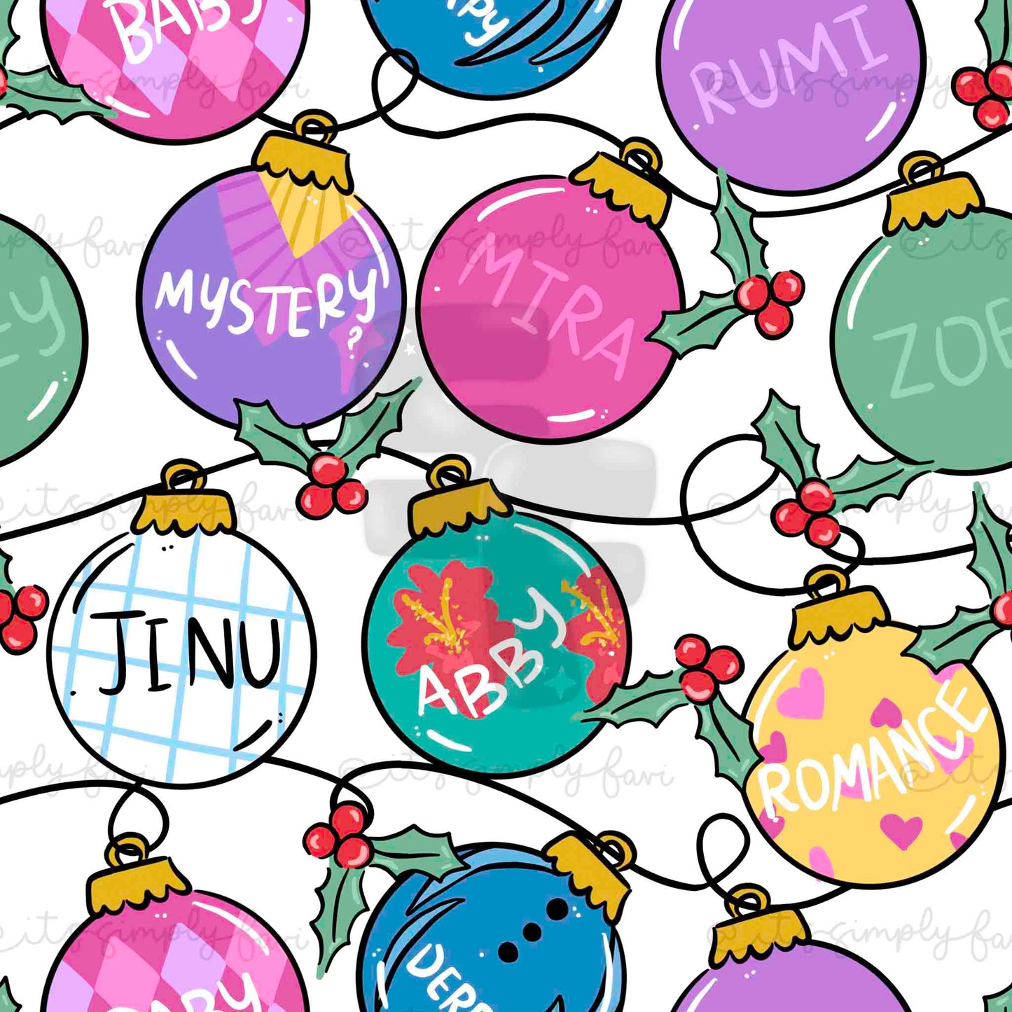 Hunting Girlies Ornaments (bundle)