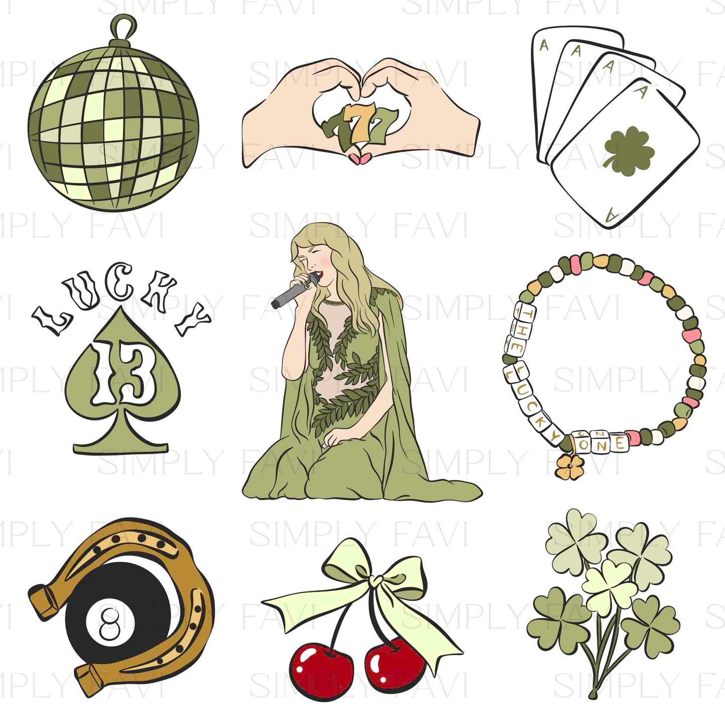 Taylor Lucky Collage PNG