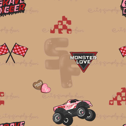 Monster Truck Lover - Girly