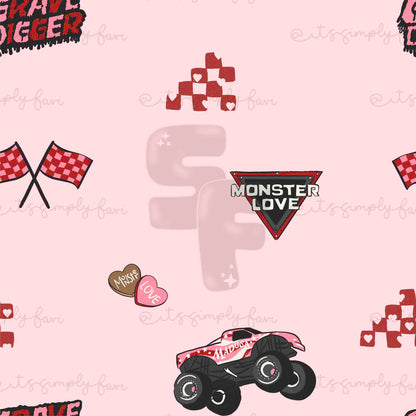 Monster Truck Lover - Girly