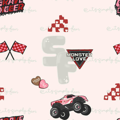 Monster Truck Lover - Girly