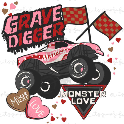 Monster Truck Lover - Girly