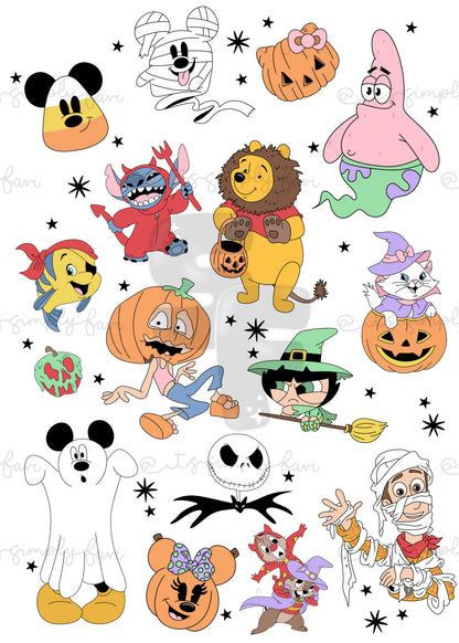 3 Month Patreon Tier Bundle - Halloween Mashup