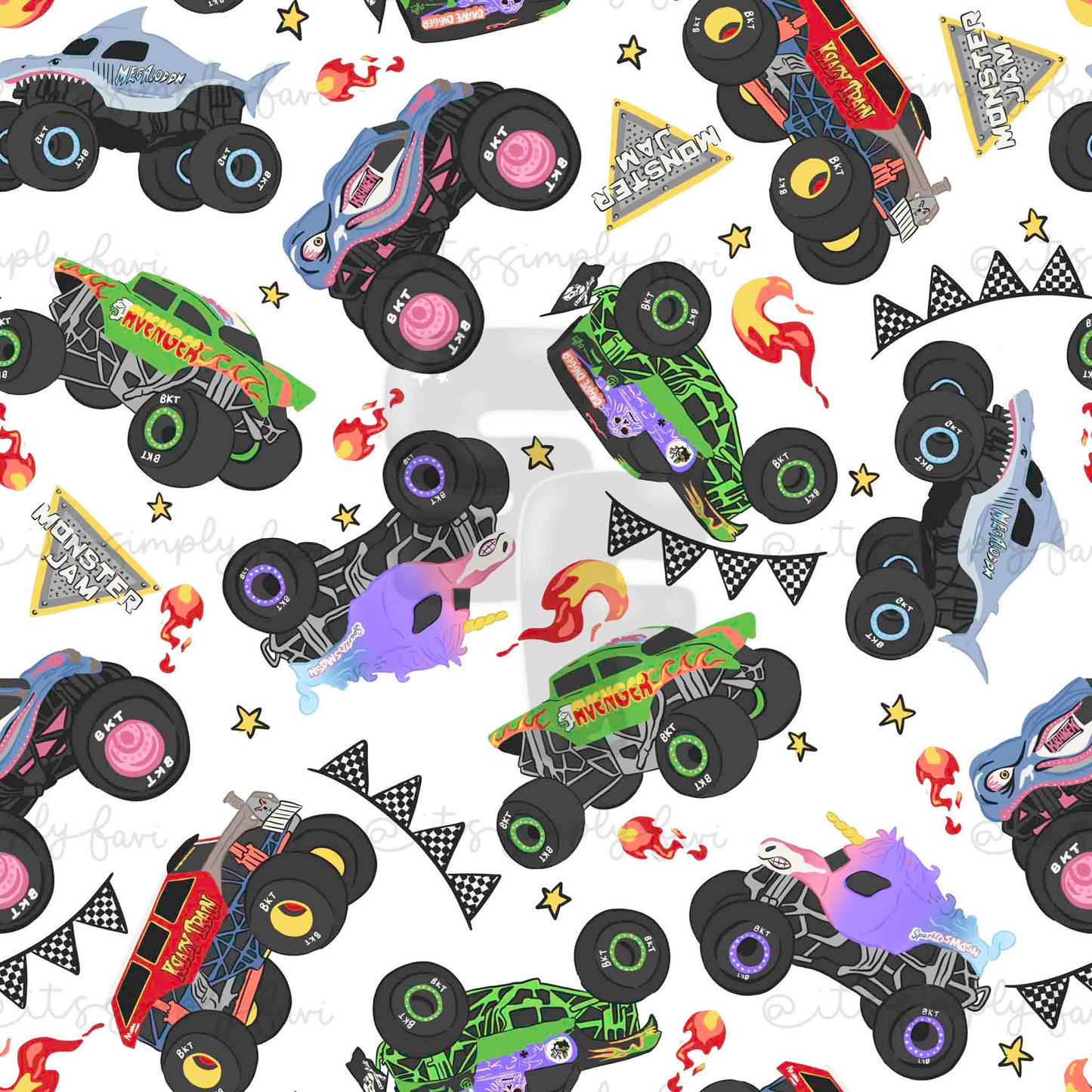 3 Month Patreon Tier Bundle - Monster Trucks