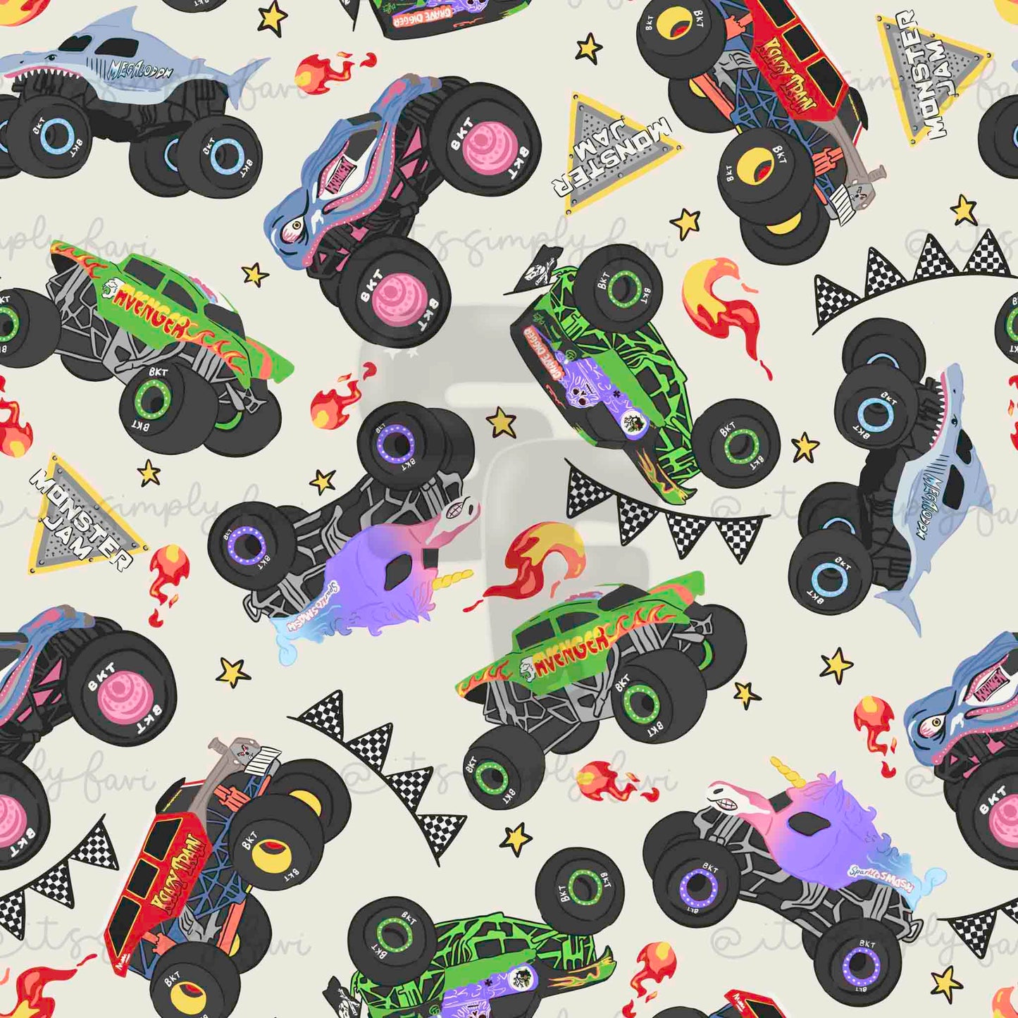3 Month Patreon Tier Bundle - Monster Trucks
