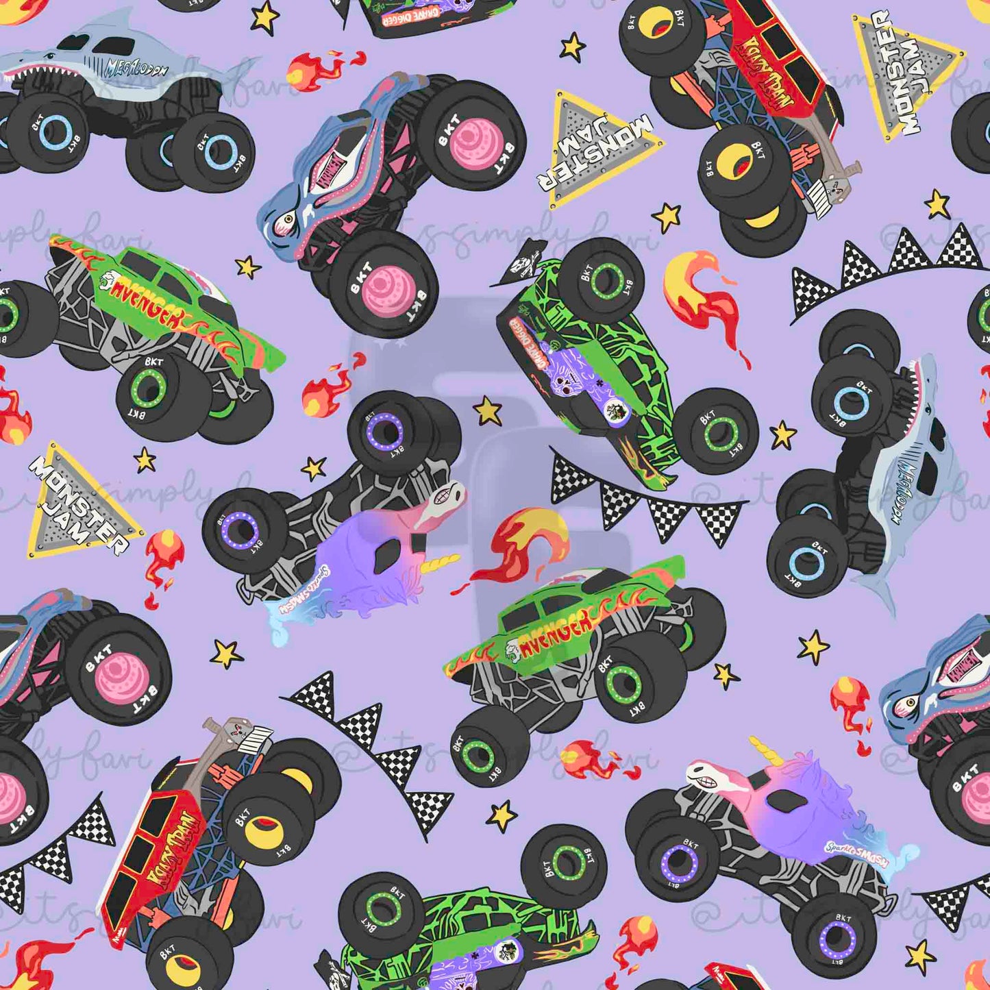 3 Month Patreon Tier Bundle - Monster Trucks