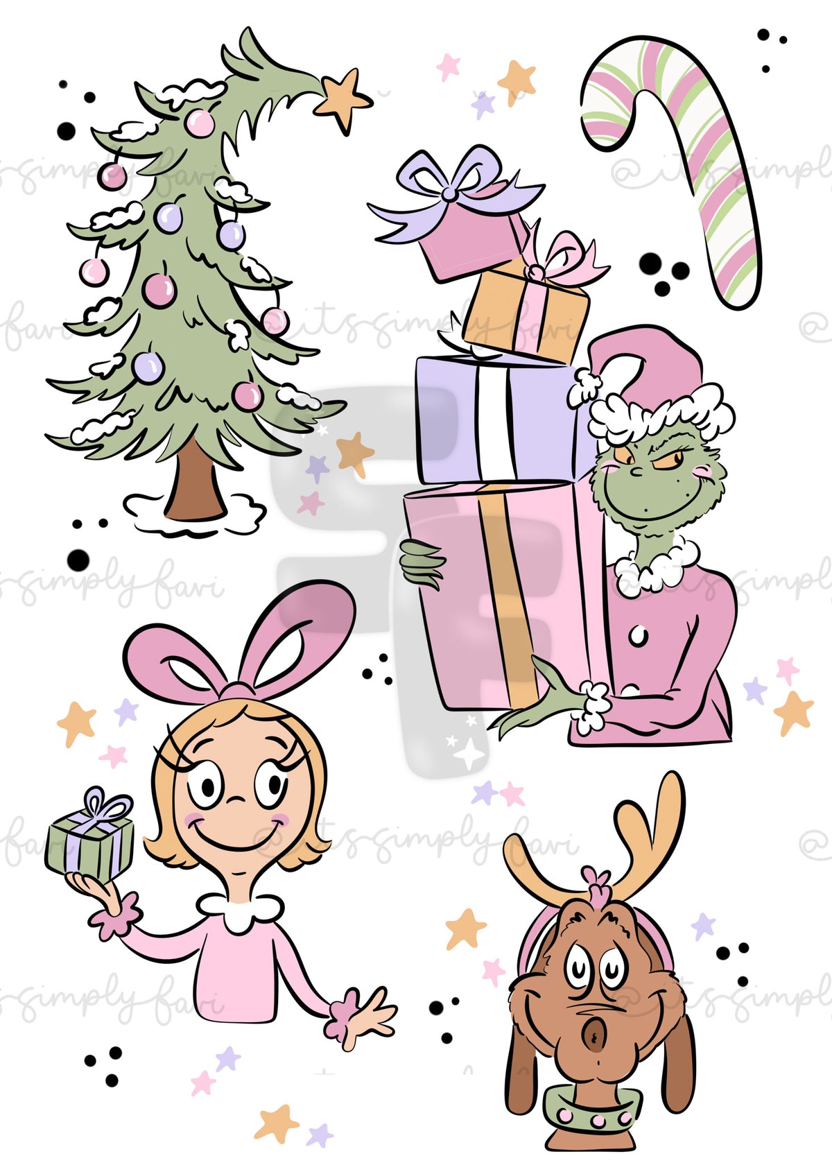 3 Month Patreon Tier Bundle- Girly Green Man