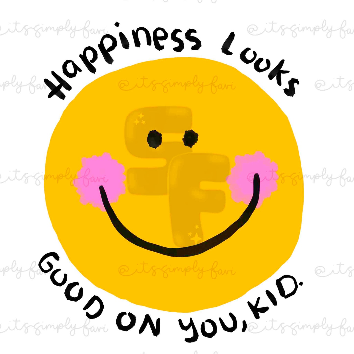 Happiness Looks Good on You PNG