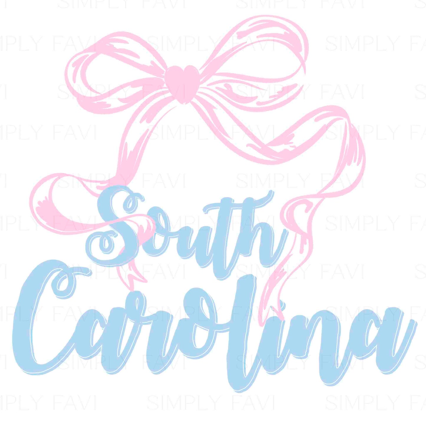 Pink Bow States (set of 50)