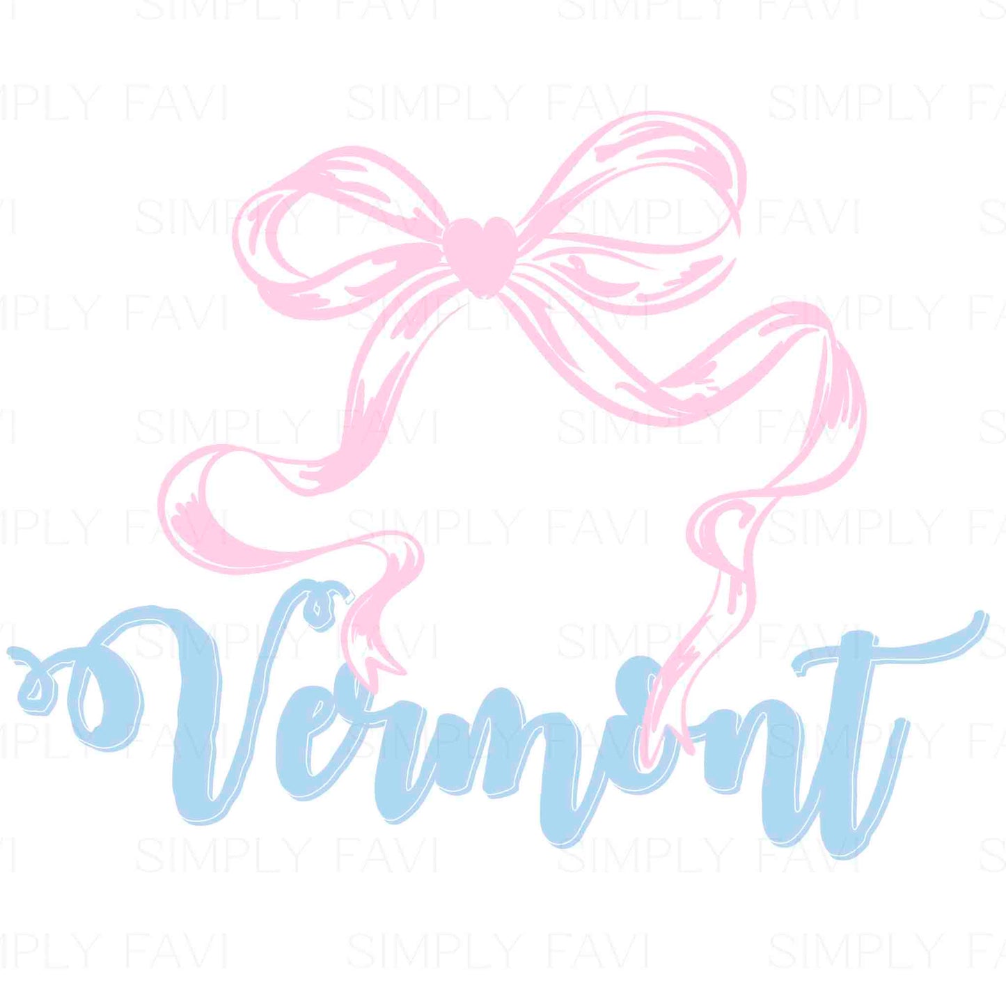 Pink Bow States (set of 50)