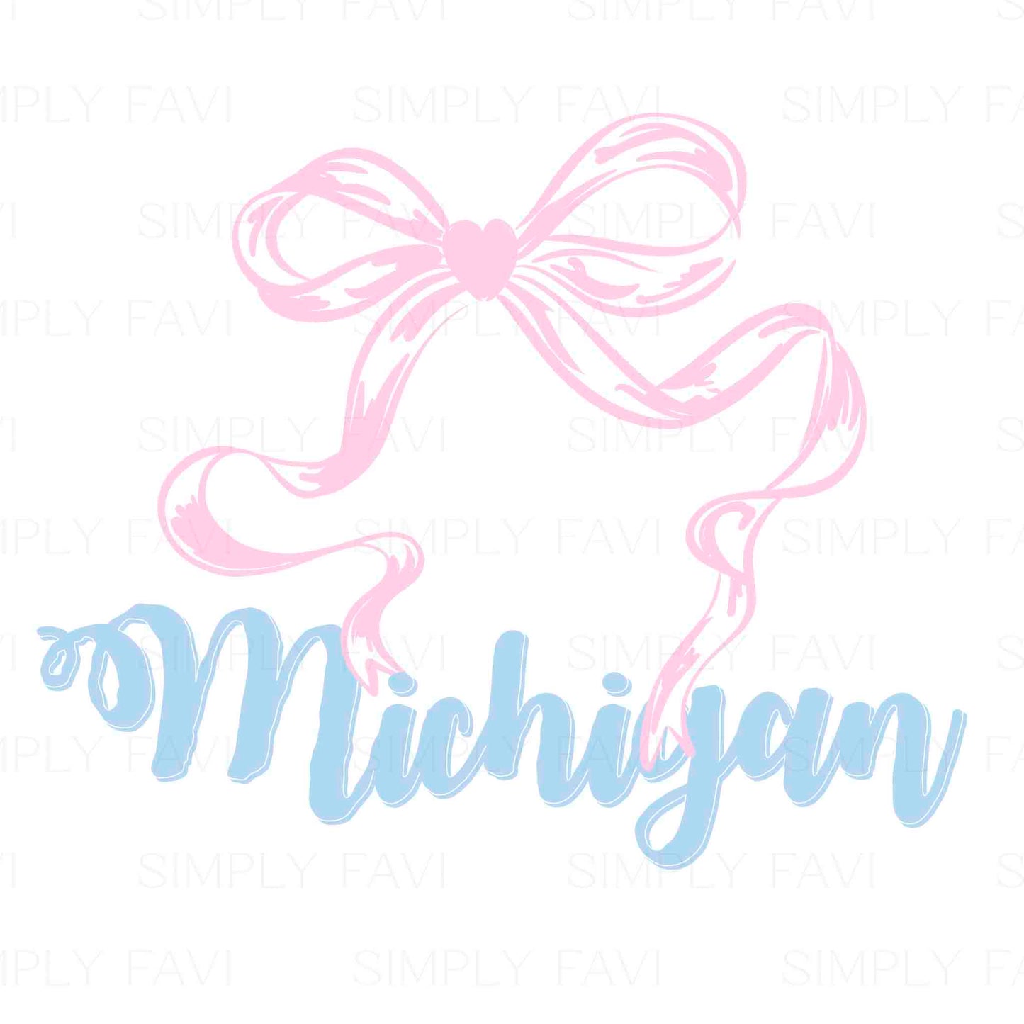Pink Bow States (set of 50)