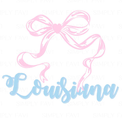 Pink Bow States (set of 50)