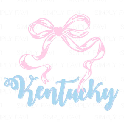 Pink Bow States (set of 50)