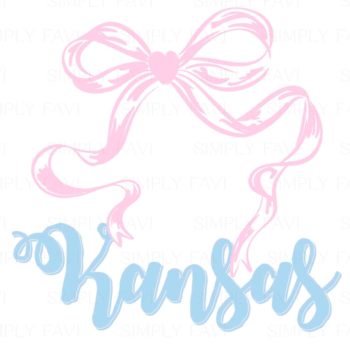 Pink Bow States (set of 50)