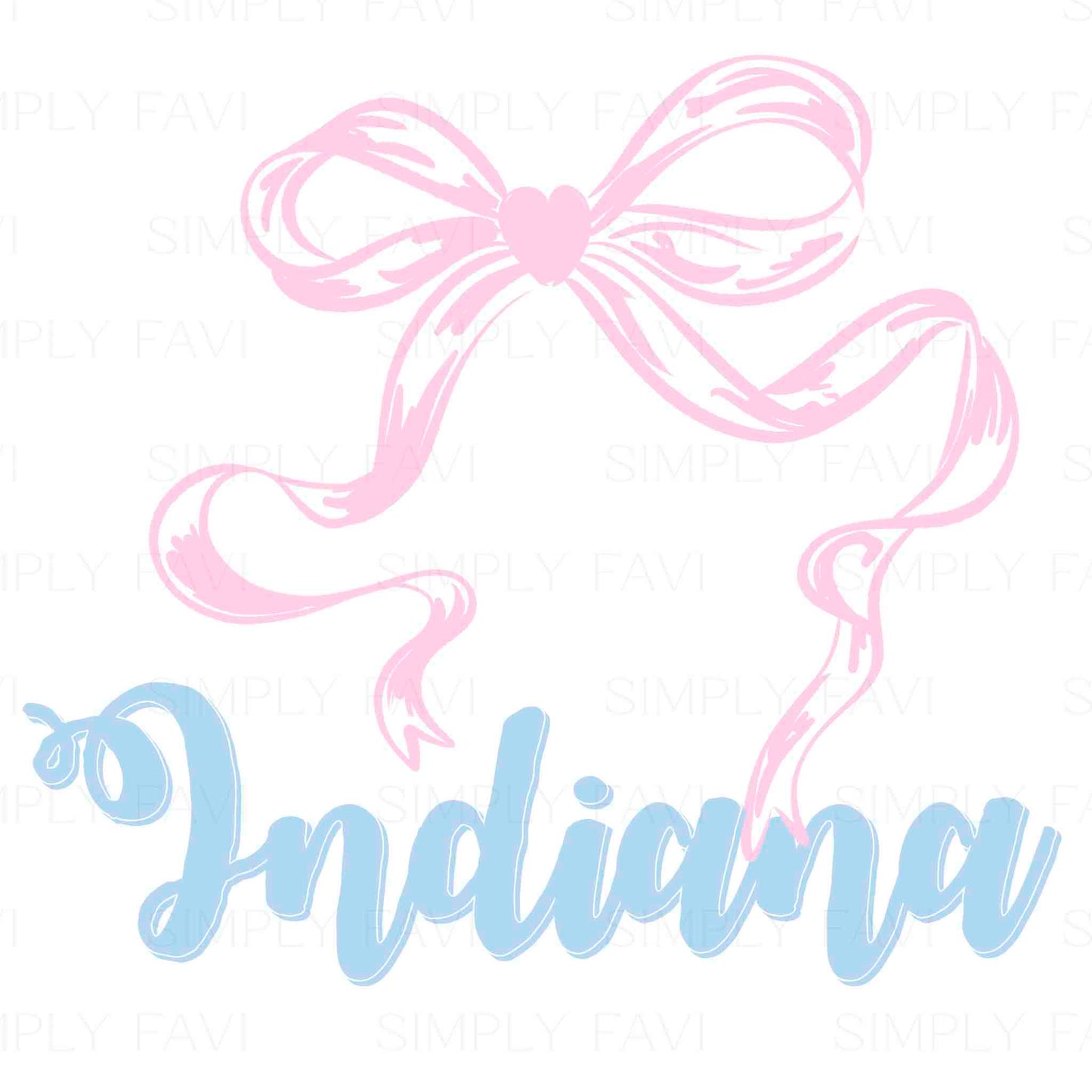 Pink Bow States (set of 50)