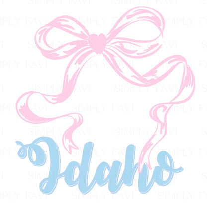 Pink Bow States (set of 50)