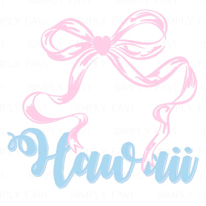 Pink Bow States (set of 50)