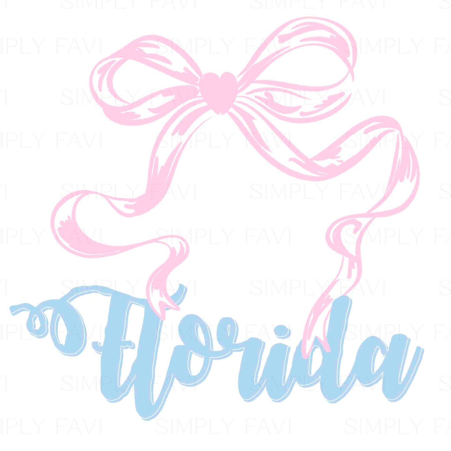 Pink Bow States (set of 50)