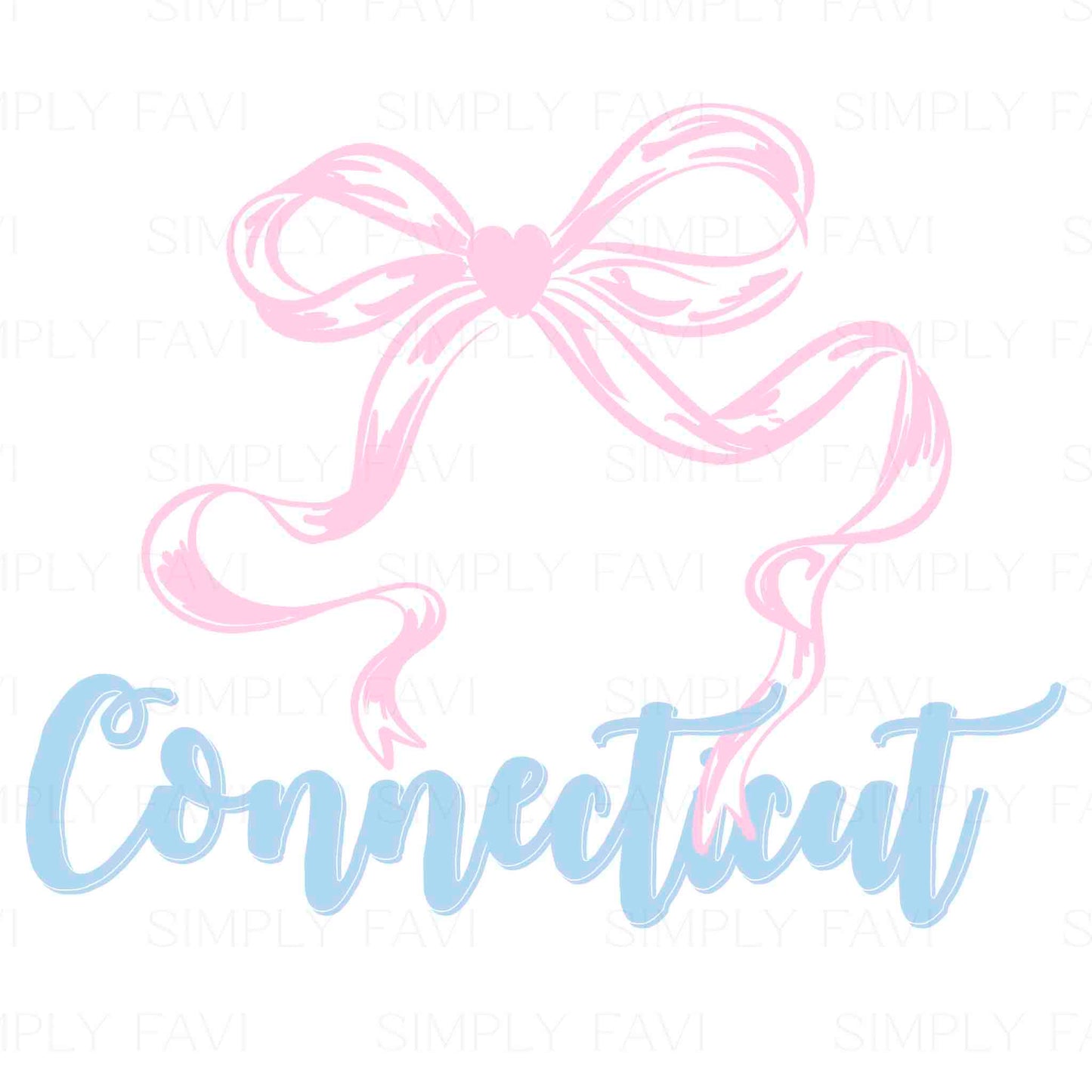 Pink Bow States (set of 50)