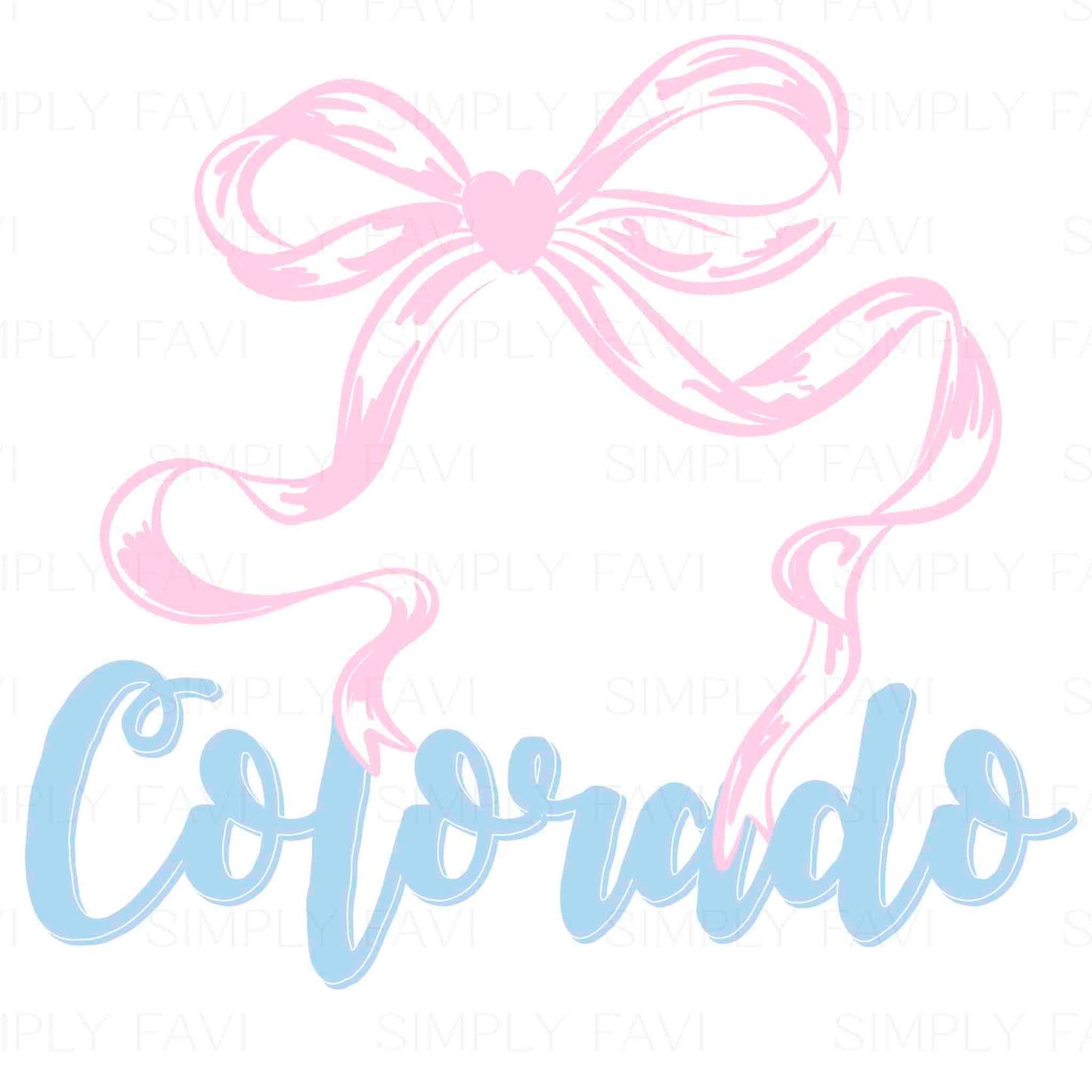 Pink Bow States (set of 50)