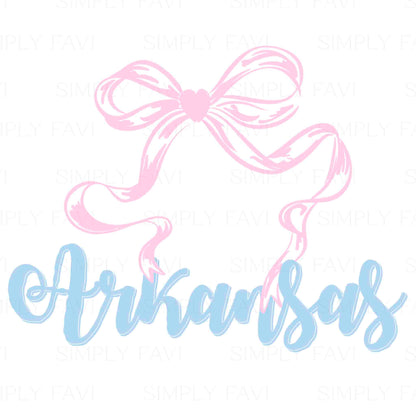 Pink Bow States (set of 50)