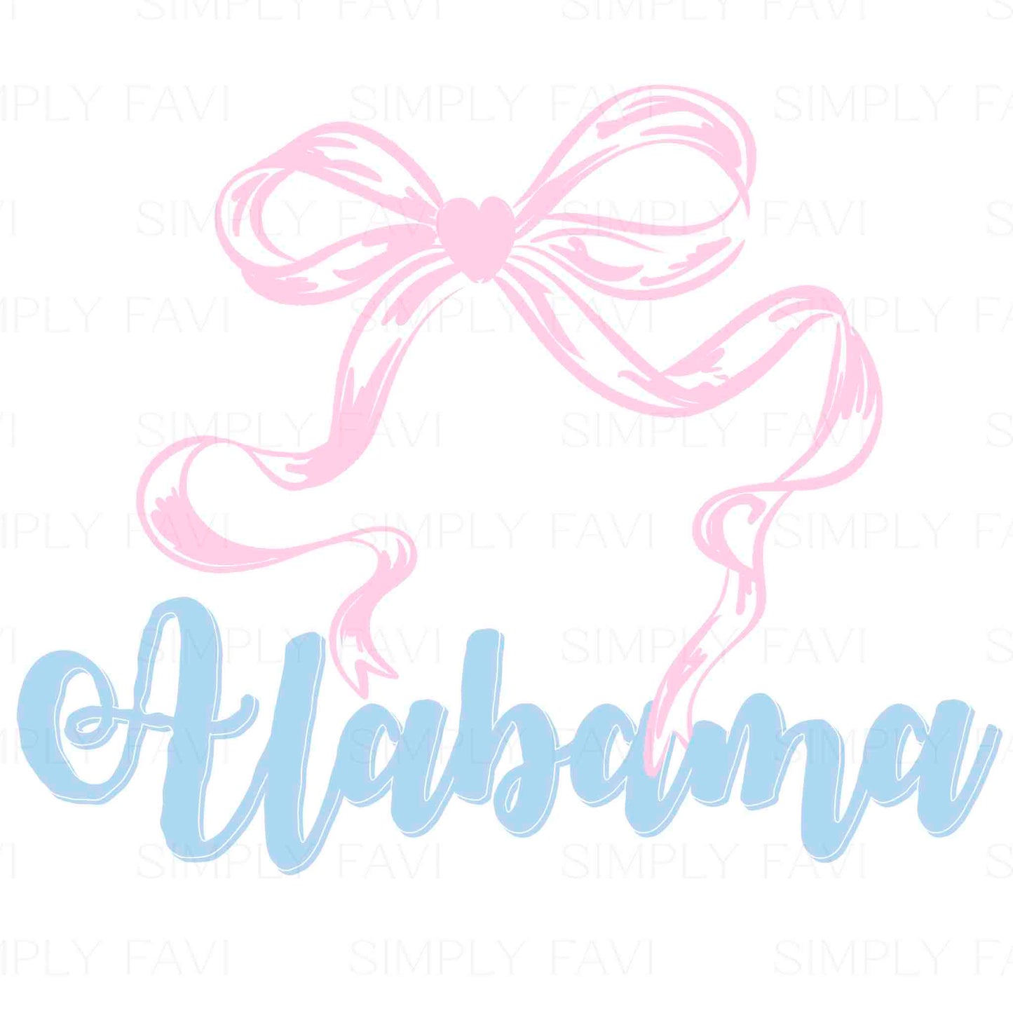 Pink Bow States (set of 50)