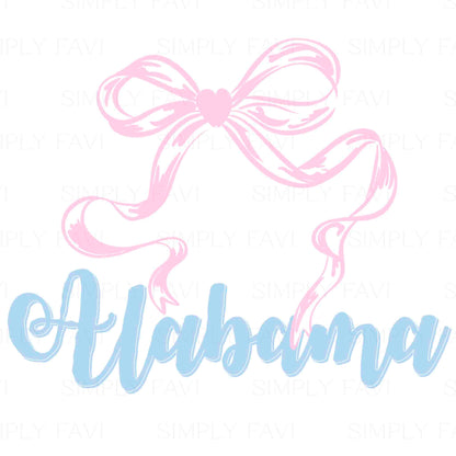 Pink Bow States (set of 50)