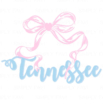 Pink Bow States (set of 50)