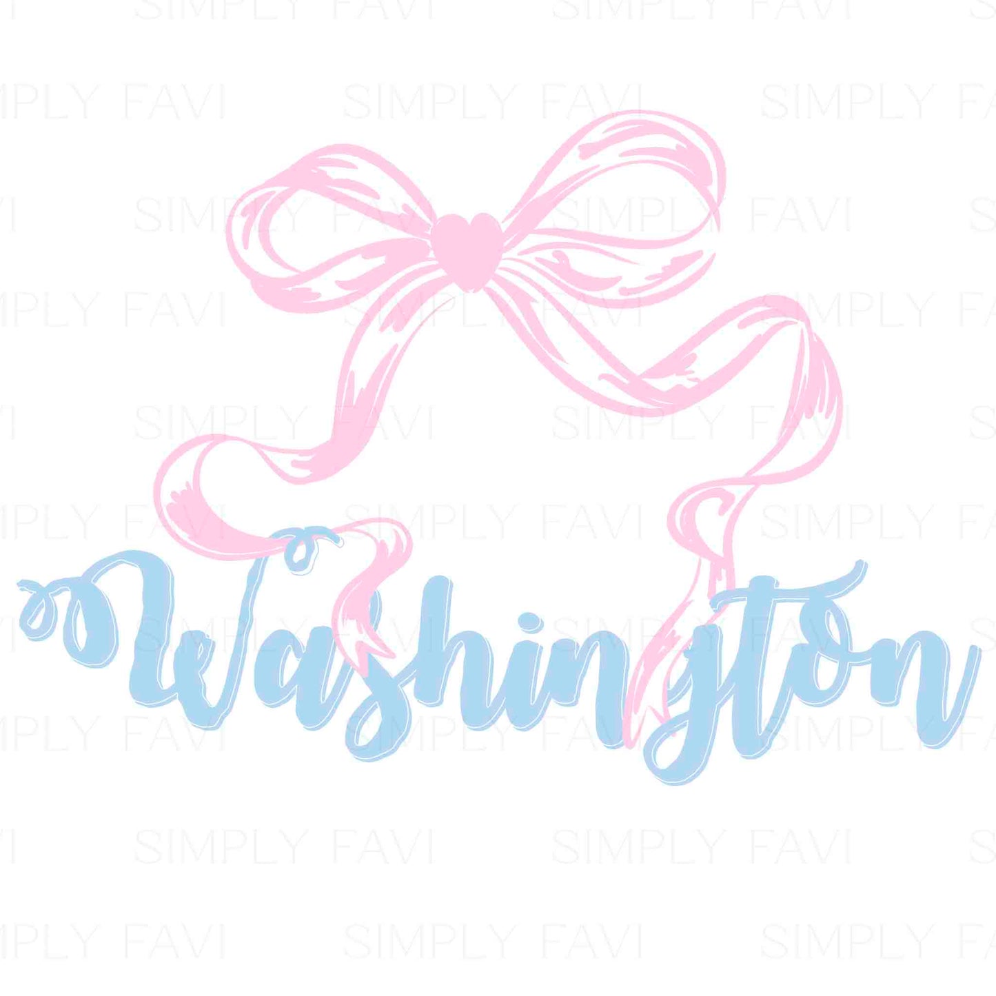 Pink Bow States (set of 50)