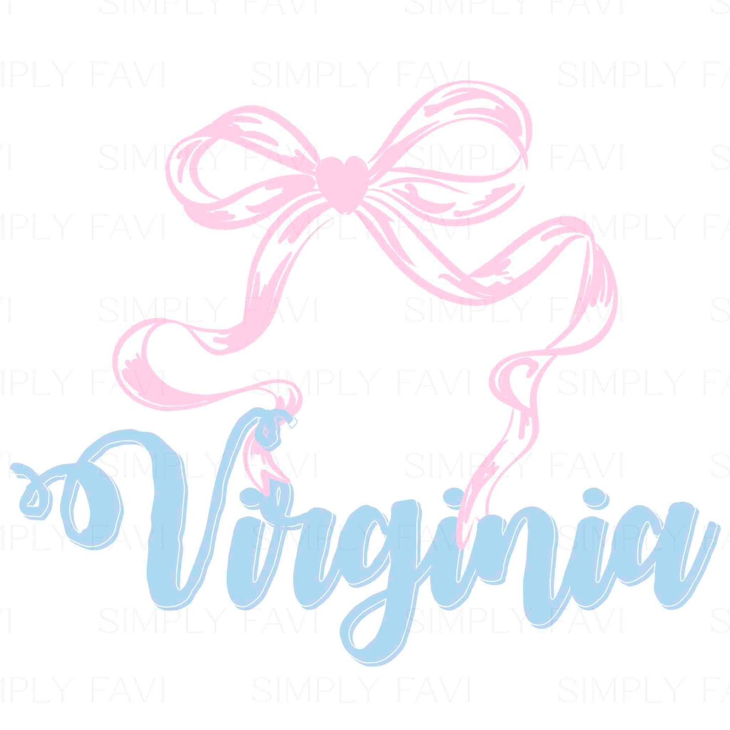 Pink Bow States (set of 50)