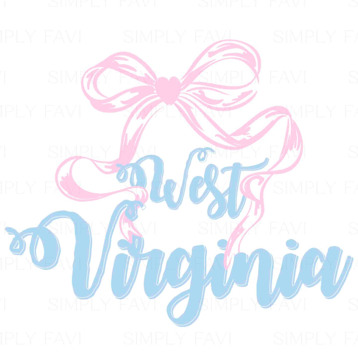 Pink Bow States (set of 50)