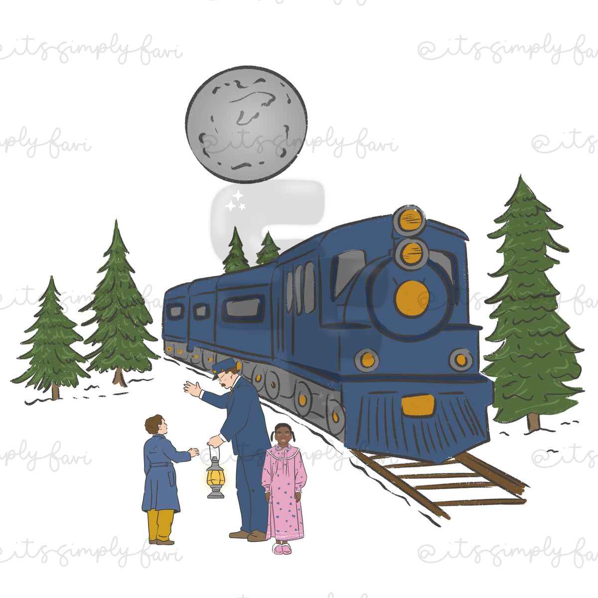 3 Month Patreon Tier Bundle- North Pole Train