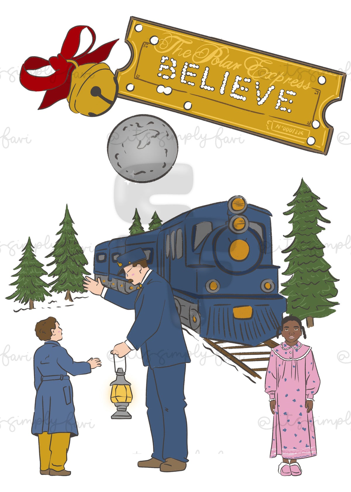 3 Month Patreon Tier Bundle- North Pole Train