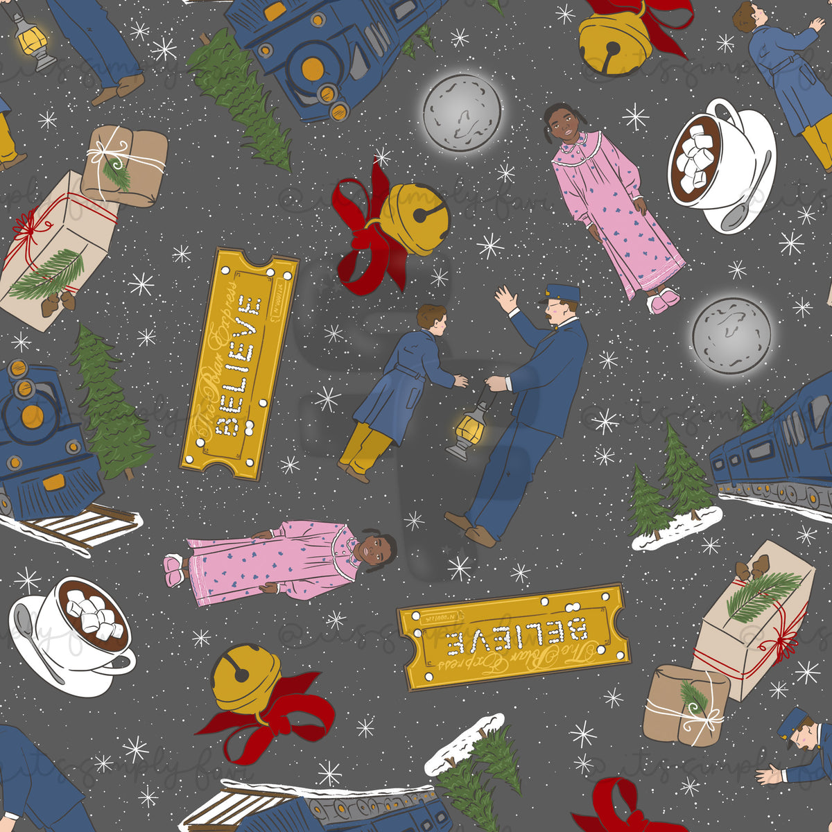 3 Month Patreon Tier Bundle- North Pole Train