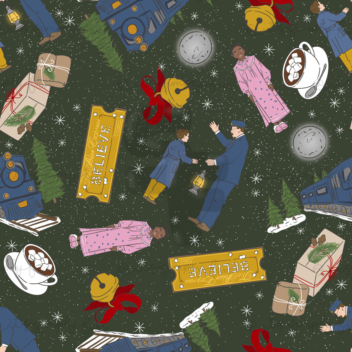 3 Month Patreon Tier Bundle- North Pole Train