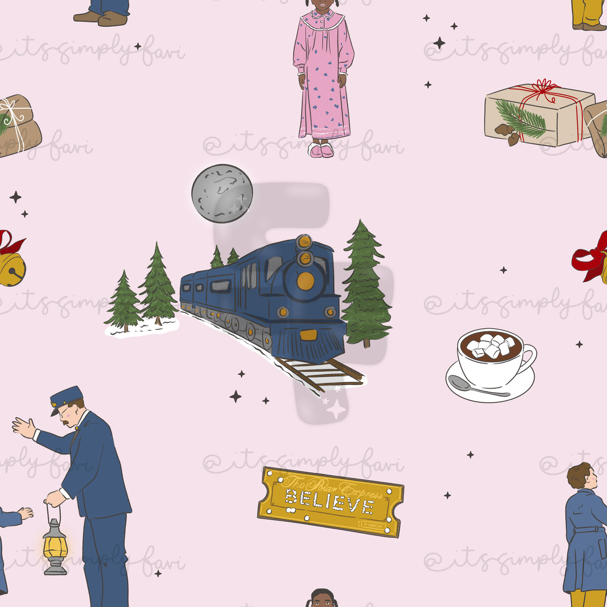 3 Month Patreon Tier Bundle- North Pole Train
