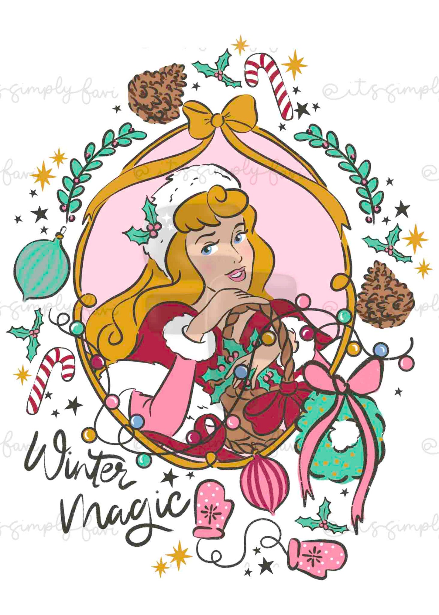 The Winter Magic Princesses PNG