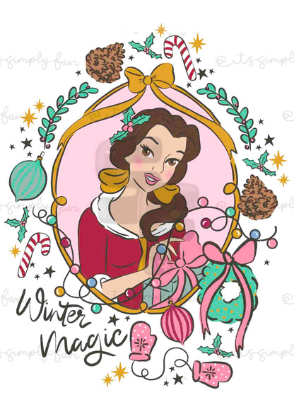 The Winter Magic Princesses PNG Bundle