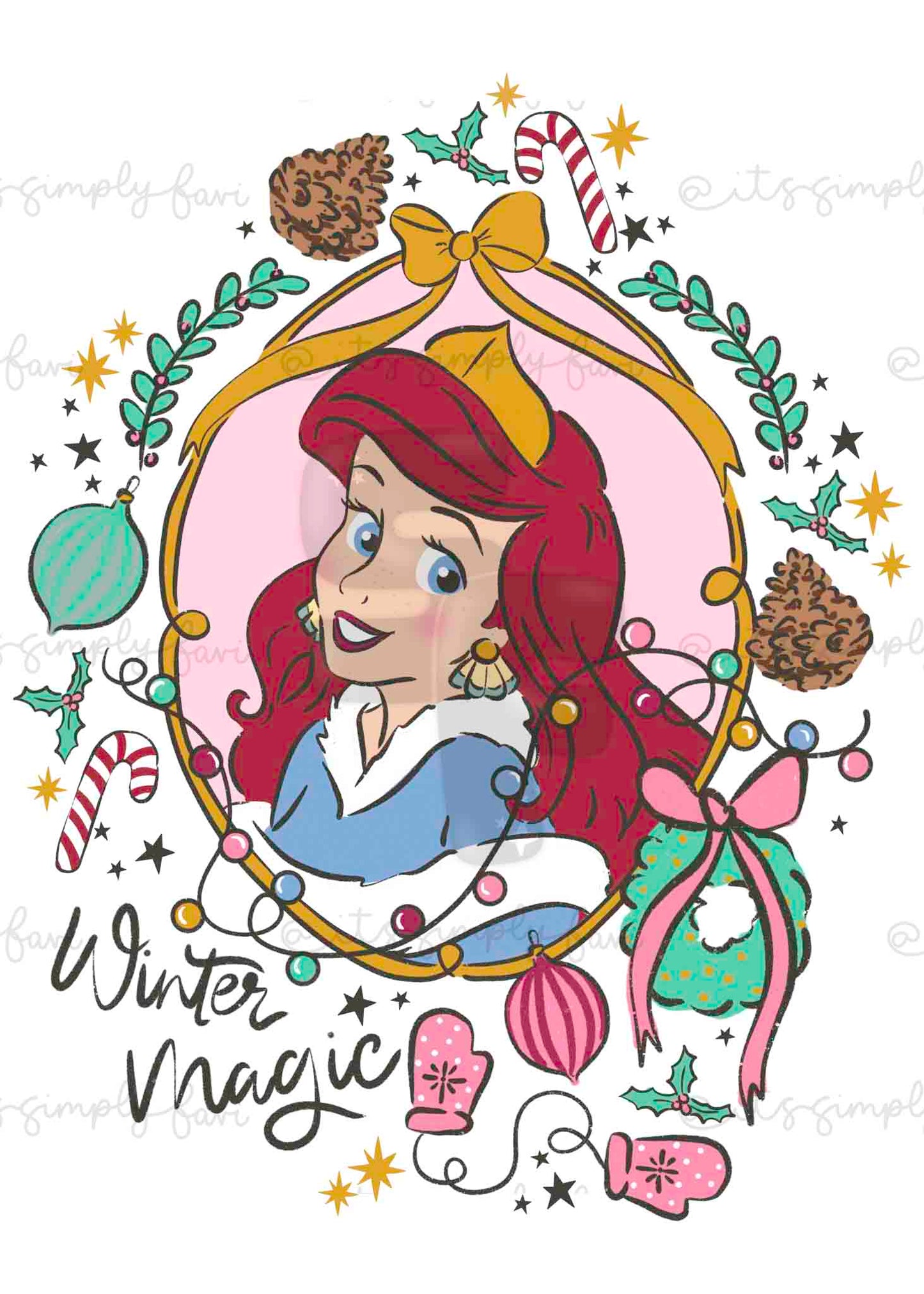 The Winter Magic Princesses PNG