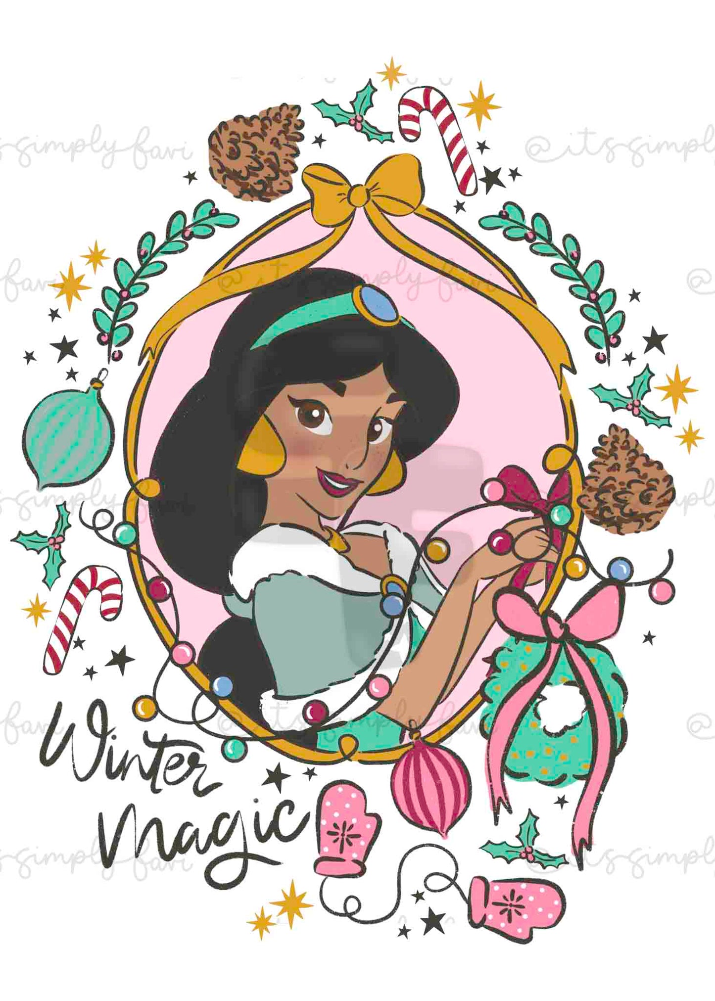 The Winter Magic Princesses PNG