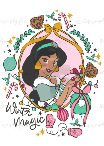 The Winter Magic Princesses PNG Bundle