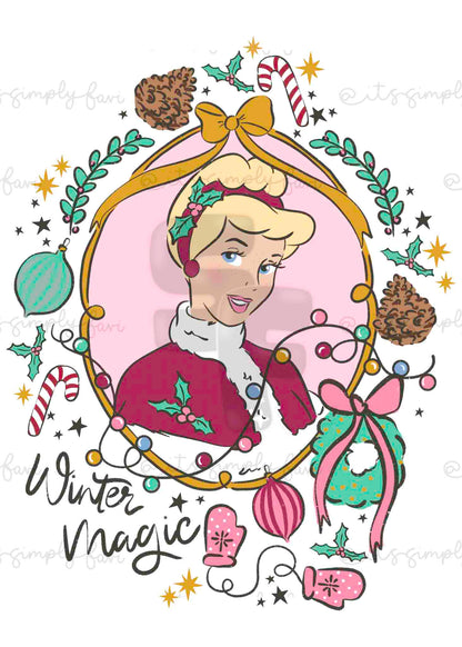 The Winter Magic Princesses PNG Bundle