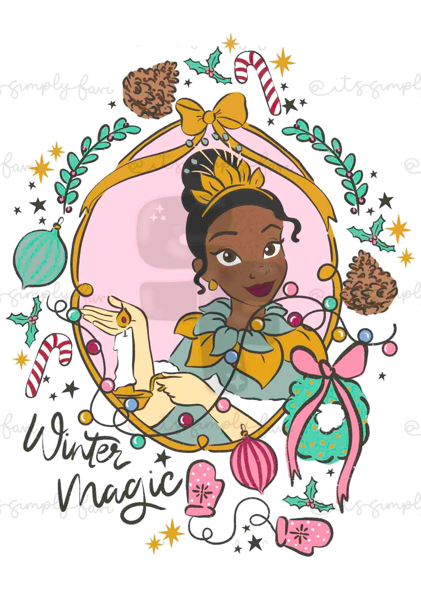 The Winter Magic Princesses PNG